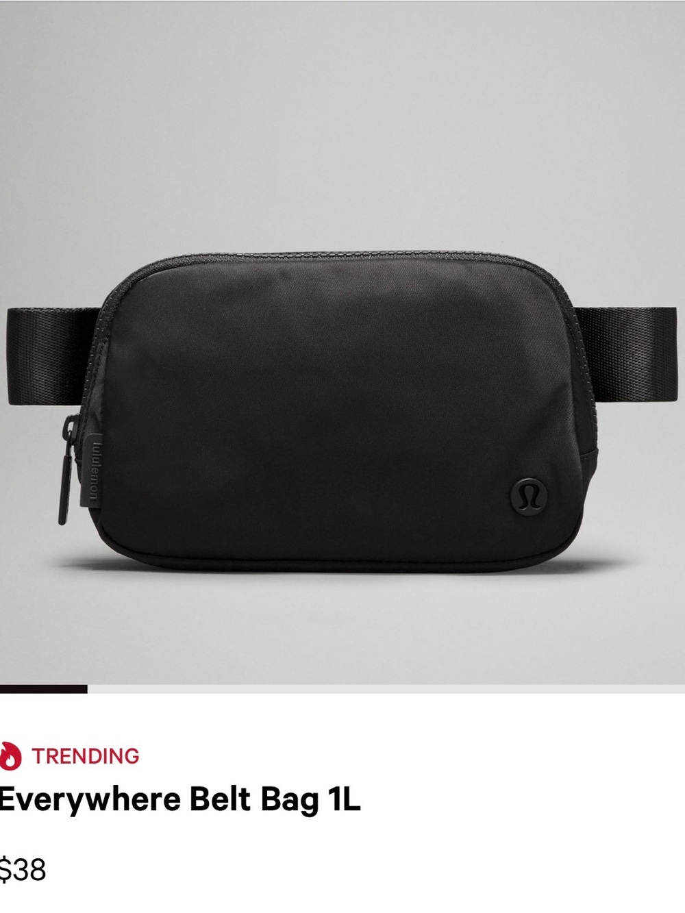 lululemon athletica Everywhere Belt Bag — Black